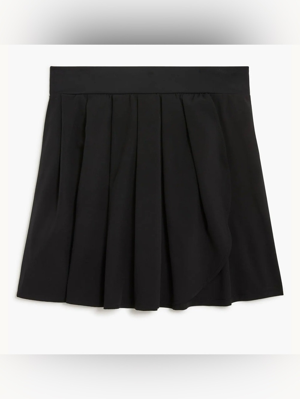 JCrew Factory Pleated Active Skort Black Size Xl NWOT